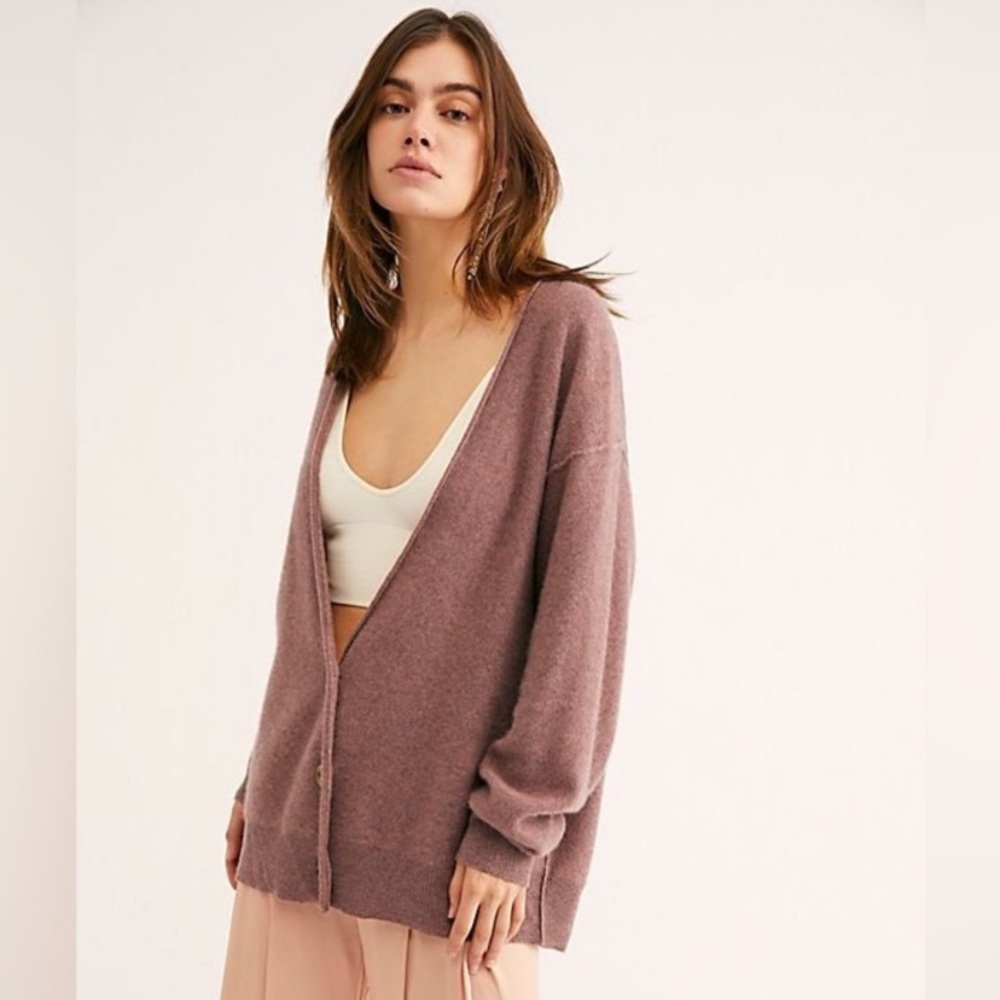 Free People School Boy Cashmere Cardi